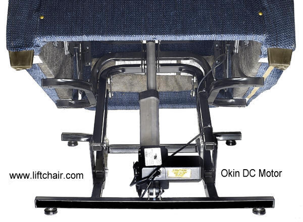 Okin Motor installed in a lift chair