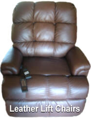 Leather Lift Chairs - Top Quality Full Leather - www.liftchair.com - 1-800-798-2499