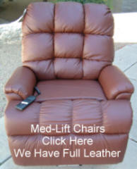We Have The Nicest Leather Lift Chairs Anywhere - 1-800-798-2499