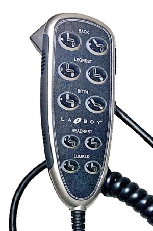 Lazy Boy, La Z Boy 11860 10 BUTTON CONTROL, Headrest & Lumbar