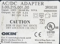 Okin 3 Pin To 2 prong Power Cable