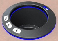 Cup Holder w/ touch sensor, light, USB