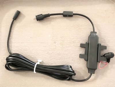 Two Nine Volt Battery Back Up DC Cable with LED