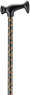 Print Cane - Poppies w/ Leaves