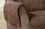 Seat & Back Protector for Lift Chair - Taupe - Large